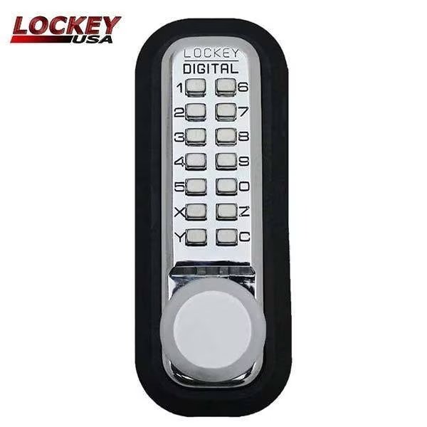 Lockey: 2830 - Mechanical Keypad Keyless Knob Lock - Passage - Bright Brass, Lockey, Mfr#: LK-2830-BB